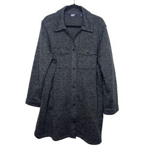 Lands End Cozy Knit Snap Shacket  Women's Size 2x